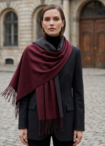 Sciarpa 100% cashmere, realizzata in India, 
